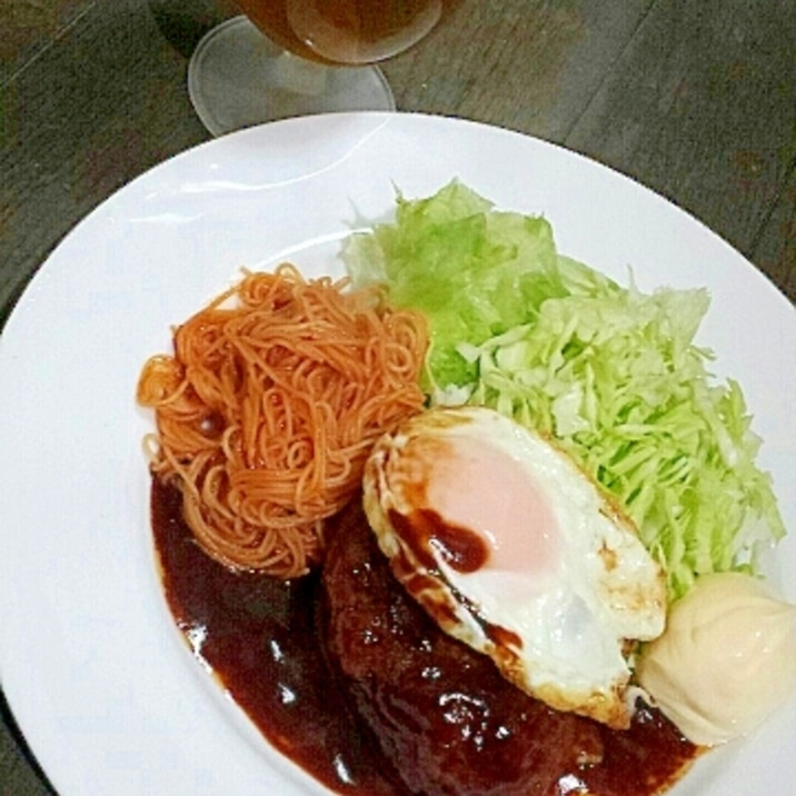 豚肉100%で節約かつリッチ☆洋食屋風ハンバーグ